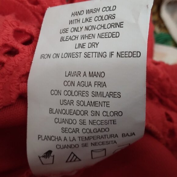 Gianni Bini GB |  Lace Spaghetti Strap Fit & Flare Mini Dress Red | Size M - Picture 11 of 11